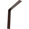 Ekena Millwork Hamilton Steel Bracket, Antiqued Copper 2"W x 14"D x 14"H BKTM02X14X14HAACO - alternate 1